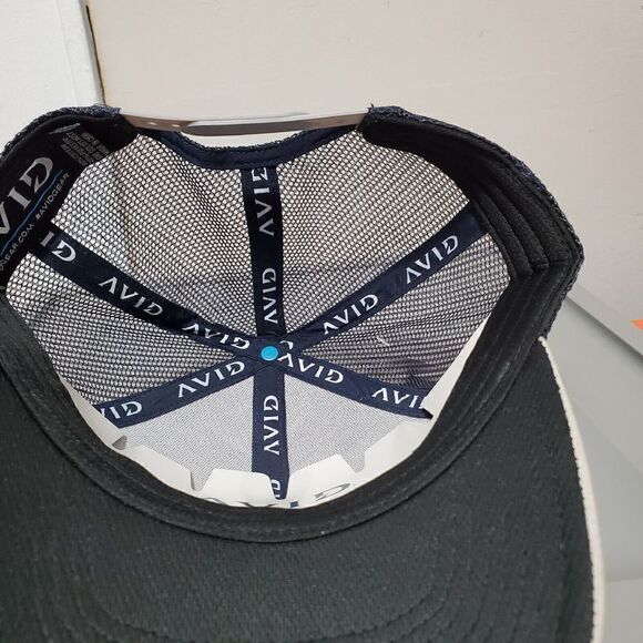 Avid Tuna Mericana Trucker Hat / Cap Adjustable Snapback MH32006 Gray/Navy Blue - Picture 8 of 10